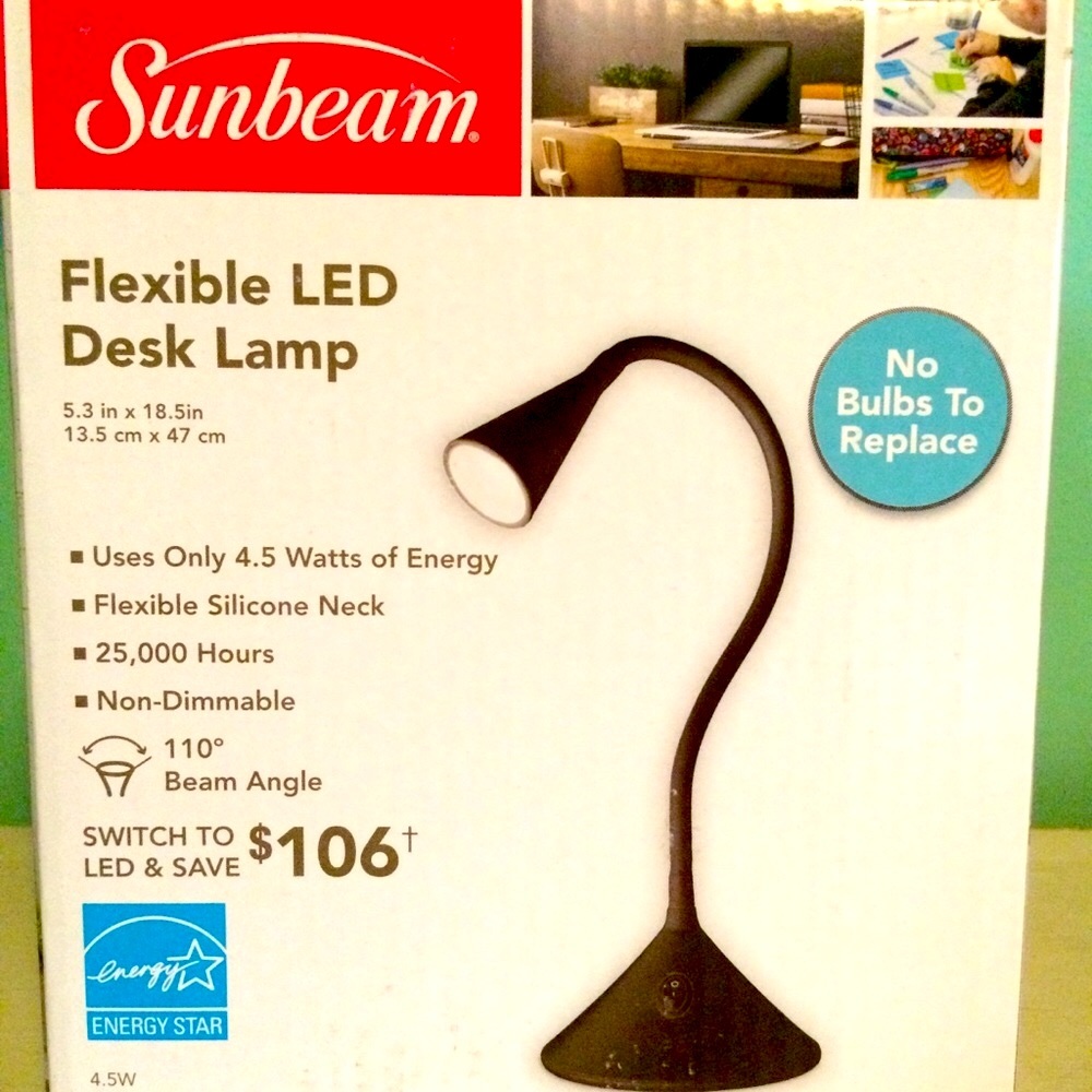 Set of 2 - Sunbeam LED Desk Lamps
